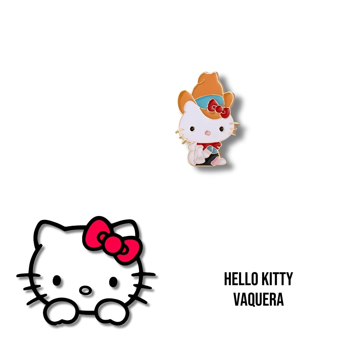 Pin Metálico Hello Kitty Vaquera