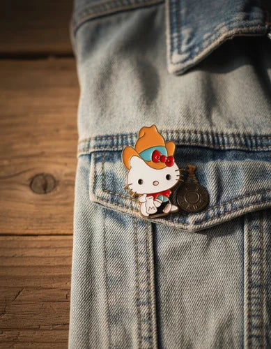 Pin Metálico Hello Kitty Vaquera