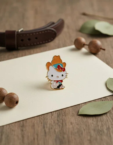Pin Metálico Hello Kitty Vaquera