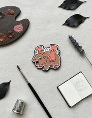 Pin Metálico Hipopótamo Atrapado Ahhhh