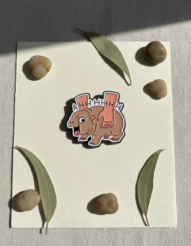 Pin Metálico Hipopótamo Atrapado Ahhhh