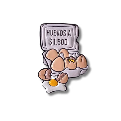 Pin Metálico Huevos a $1.800