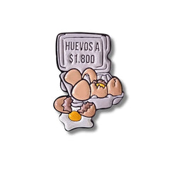 Pin Metálico Huevos a $1.800 Meme