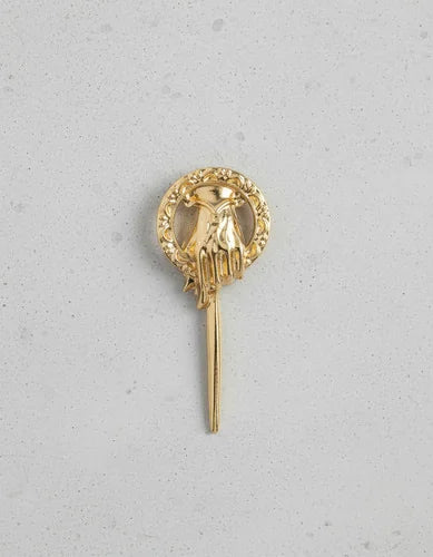 Pin Metálico Mano del Rey Dorado