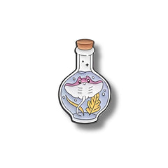 Pin Metálico Mantarraya en Botella