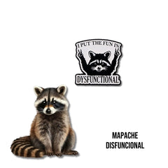 Pin Metálico Mapache Disfuncional