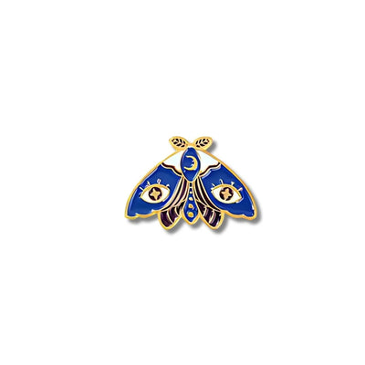 Pin Metálico Mariposa Azul Nocturna