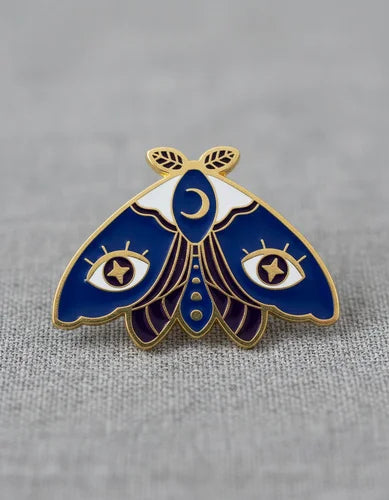 Pin Metálico Mariposa Azul Nocturna
