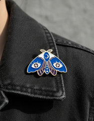 Pin Metálico Mariposa Azul Nocturna