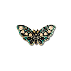 Pin Metálico Mariposa Botánica Estelar