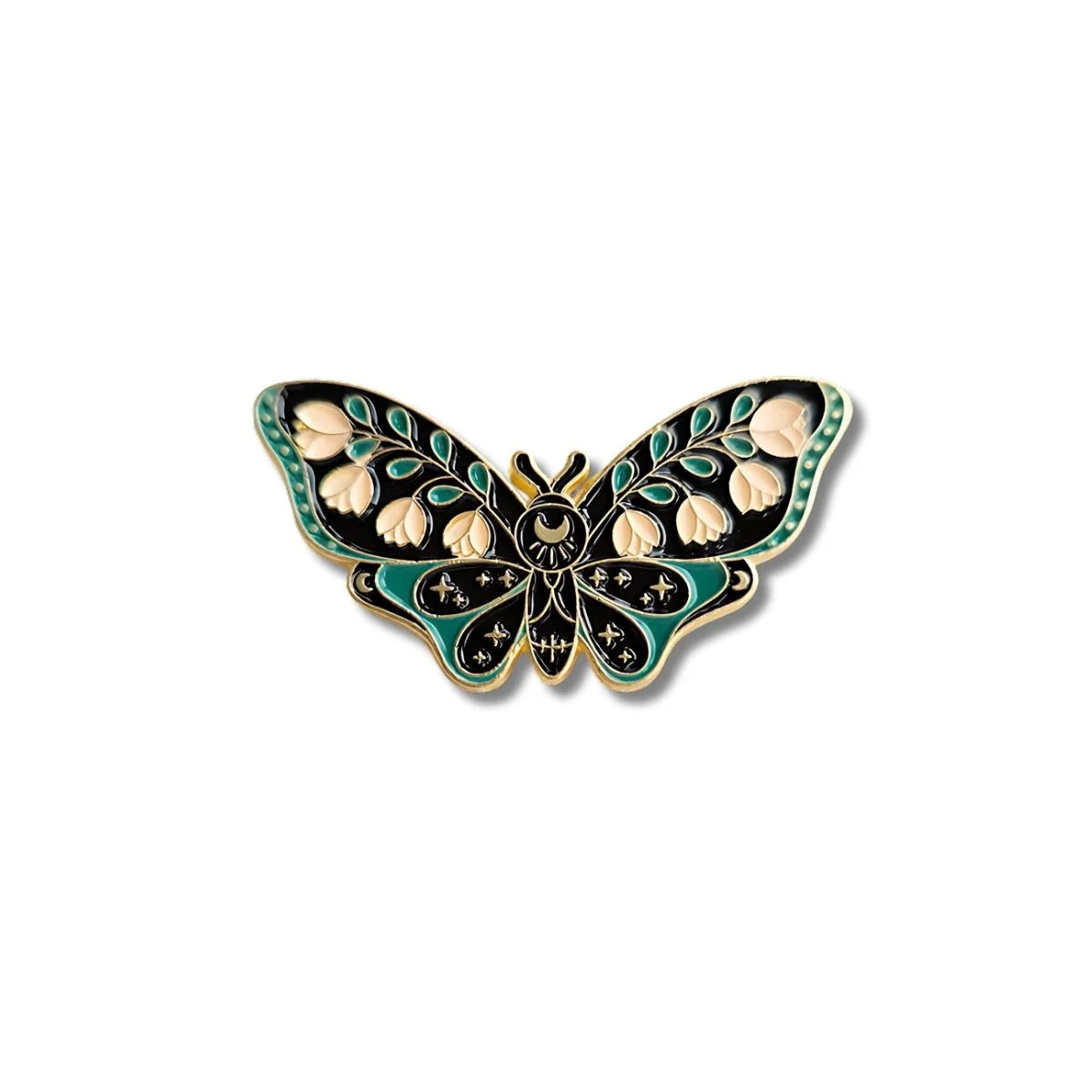 Pin Metálico Mariposa Botánica Estelar