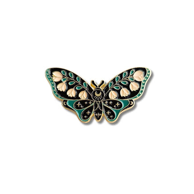 Pin Metálico Mariposa Botánica Estelar