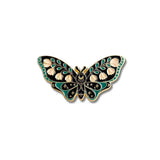 Pin Metálico Mariposa Botánica Estelar