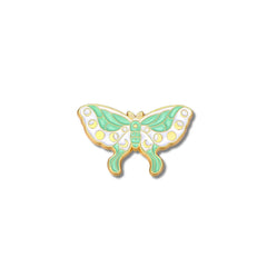Pin Metálico Mariposa Lunar Verde