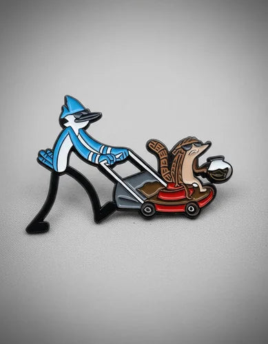 Pin Metálico Mordecai Paseando a Rigby