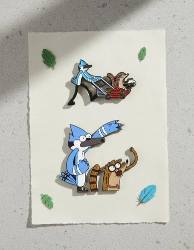 Pin Metálico Mordecai Paseando a Rigby