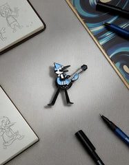 Pin Metálico Mordecai con Guitarra