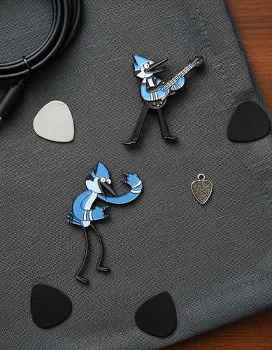 Pin Metálico Mordecai con Guitarra