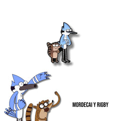 Pin Metálico Mordecai y Rigby