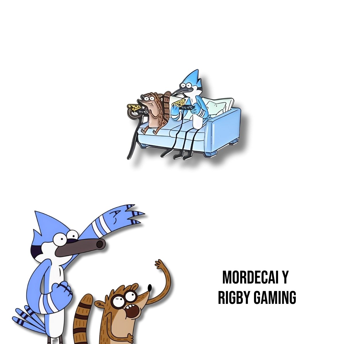 Pin Metálico Mordecai y Rigby Gaming