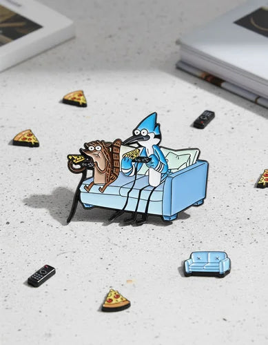 Pin Metálico Mordecai y Rigby Gaming
