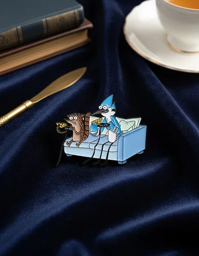 Pin Metálico Mordecai y Rigby Gaming
