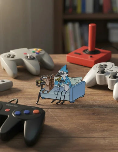 Pin Metálico Mordecai y Rigby Gaming