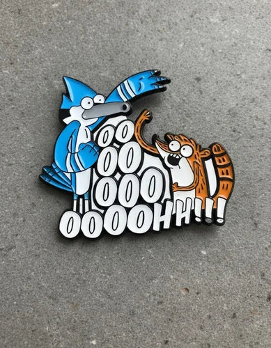Pin Metálico Mordecai y Rigby OOOOOH!