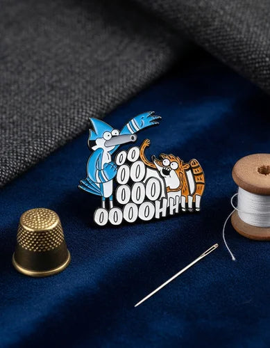 Pin Metálico Mordecai y Rigby OOOOOH!