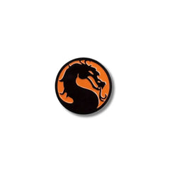 Pin Metálico Mortal Kombat Naranjado