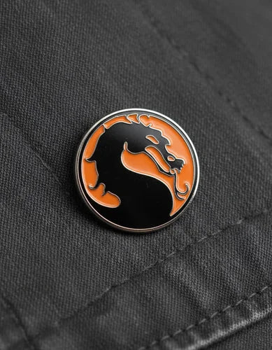 Pin Metálico Mortal Kombat Naranjado