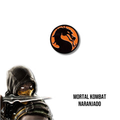 Pin Metálico Mortal Kombat Naranjado