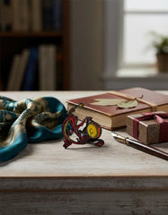 Pin Metálico Mushu Tocando el Gong