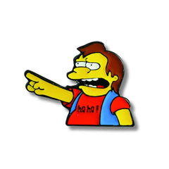 Pin Metálico Nelson Ha Ha Señalando