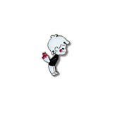 Pin Metálico Niño con Ramo de Rosas