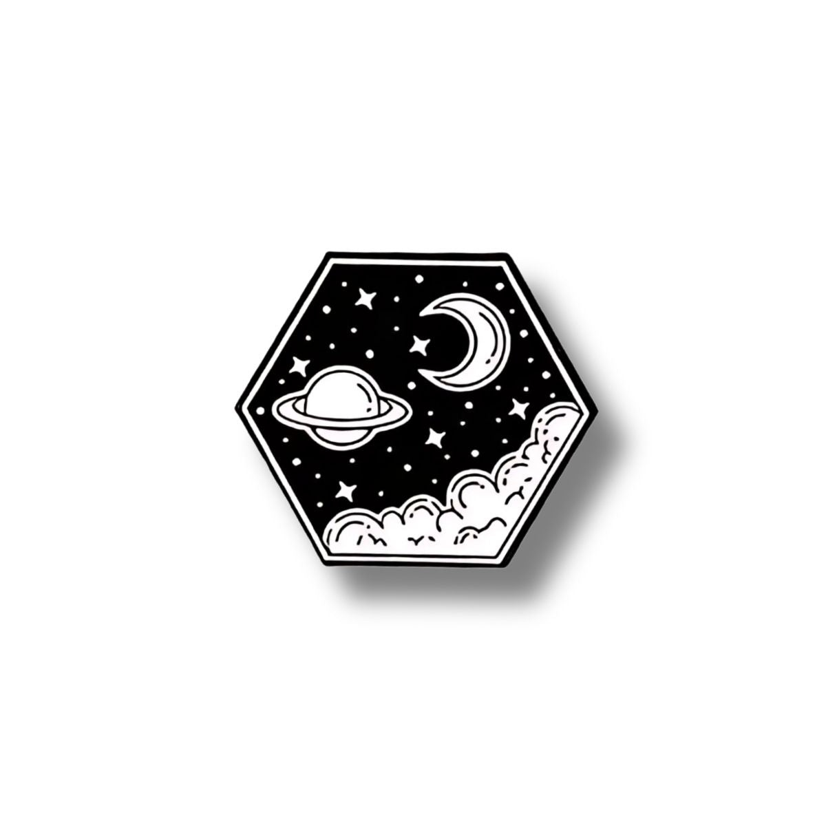 Pin Metálico Noche Planetaria