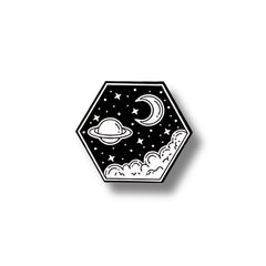 Pin Metálico Noche Planetaria