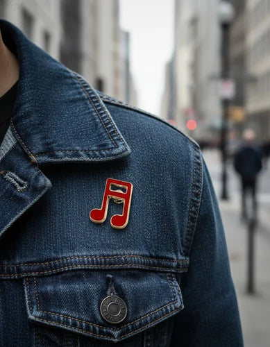 Pin Metálico Nota Musical