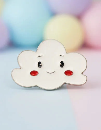 Pin Metálico Nube Carita Sonriente