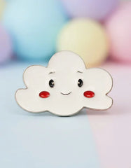 Pin Metálico Nube Carita Sonriente