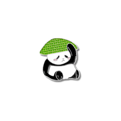 Pin Metálico Panda con Sombrero