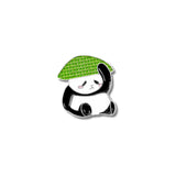 Pin Metálico Panda con Sombrero