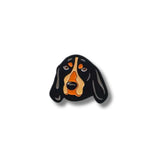 Pin Metálico Perrito Black and Tan Coonhound