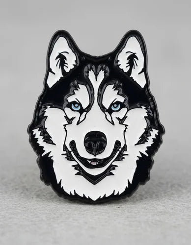 Pin Metálico Perrito Husky Siberiano