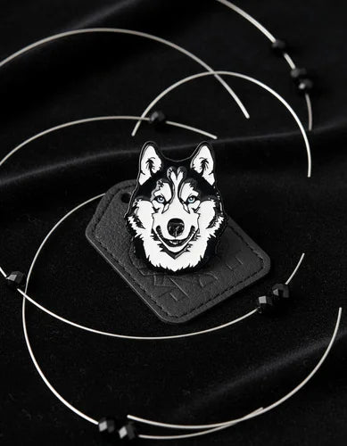 Pin Metálico Perrito Husky Siberiano