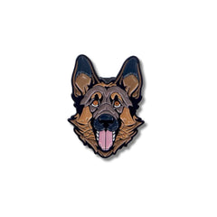 Pin Metálico Perrito Pastor Alemán Feliz