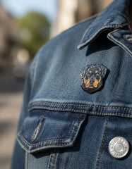 Pin Metálico Perrito Rottweiler