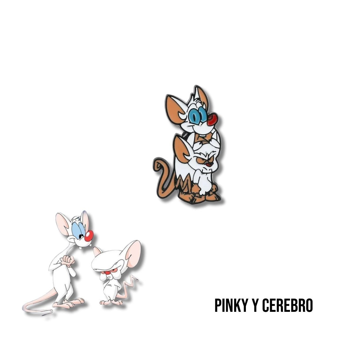 Pin Metálico Pinky y Cerebro