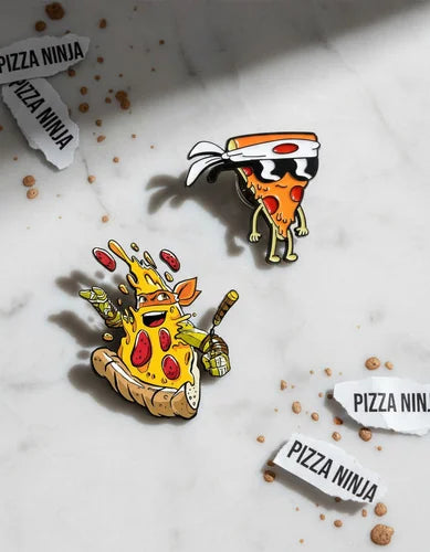 Pin Metálico Pizza Ninja