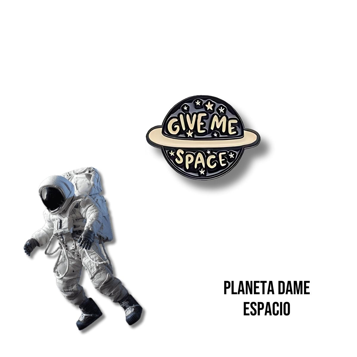 Pin Metálico Planeta Dame Espacio